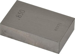 Value Collection - 0.85" Rectangular Steel Gage Block - Accuracy Grade AS-1, Includes NIST Traceability Certification - Americas Industrial Supply