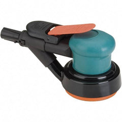 Dynabrade - 12,000 OPM, 14 CFM Air Consumption, Palm Air Orbital Sander - Round Pad, 1/4 NPT Inlet - Americas Industrial Supply