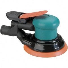 Dynabrade - 12,000 OPM, 14 CFM Air Consumption, Palm Air Orbital Sander - Round Pad, 1/4 NPT Inlet - Americas Industrial Supply