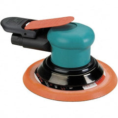 Dynabrade - 12,000 OPM, 14 CFM Air Consumption, Palm Air Orbital Sander - Round Pad, 1/4 NPT Inlet - Americas Industrial Supply