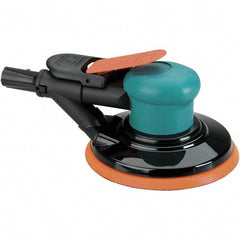 Dynabrade - 12,000 OPM, 14 CFM Air Consumption, Palm Air Orbital Sander - Round Pad, 1/4 NPT Inlet - Americas Industrial Supply