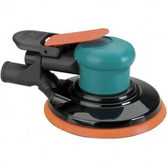 Dynabrade - 12,000 OPM, 14 CFM Air Consumption, Palm Air Orbital Sander - Round Pad, 1/4 NPT Inlet - Americas Industrial Supply