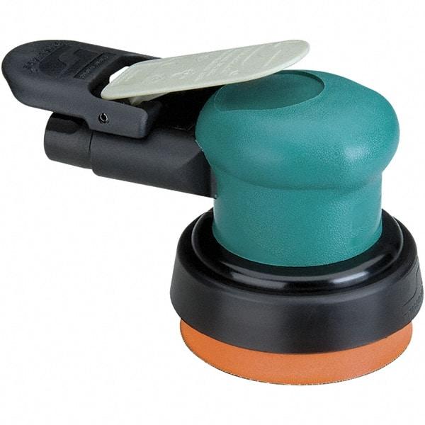 Dynabrade - 12,000 OPM, 14 CFM Air Consumption, Palm Air Orbital Sander - Round Pad, 1/4 NPT Inlet - Americas Industrial Supply