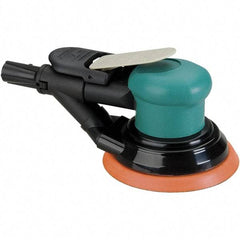 Dynabrade - 12,000 OPM, 14 CFM Air Consumption, Palm Air Orbital Sander - Round Pad, 1/4 NPT Inlet - Americas Industrial Supply