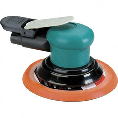 Dynabrade - 12,000 OPM, 14 CFM Air Consumption, Palm Air Orbital Sander - Round Pad, 1/4 NPT Inlet - Americas Industrial Supply