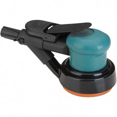 Dynabrade - 12,000 OPM, 14 CFM Air Consumption, Palm Air Orbital Sander - Round Pad, 1/4 NPT Inlet - Americas Industrial Supply