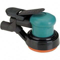 Dynabrade - 12,000 OPM, 14 CFM Air Consumption, Palm Air Orbital Sander - Round Pad, 1/4 NPT Inlet - Americas Industrial Supply