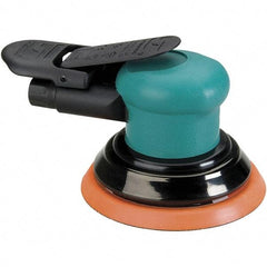 Dynabrade - 12,000 OPM, 14 CFM Air Consumption, Palm Air Orbital Sander - Round Pad, 1/4 NPT Inlet - Americas Industrial Supply