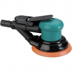 Dynabrade - 12,000 OPM, 14 CFM Air Consumption, Palm Air Orbital Sander - Round Pad, 1/4 NPT Inlet - Americas Industrial Supply