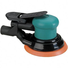 Dynabrade - 12,000 OPM, 14 CFM Air Consumption, Palm Air Orbital Sander - Round Pad, 1/4 NPT Inlet - Americas Industrial Supply