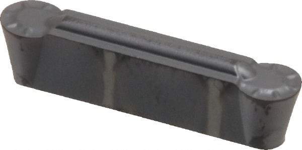 Kennametal - 0405M0R GMN Grade KC5010, 4.05mm Cutting Width Carbide Grooving Insert - 3.4mm Max Depth of Cut, Neutral, 2.03mm Corner Radius, TiAlN Finish - Americas Industrial Supply