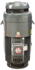 US Motors - 2 hp, TEFC Enclosure, No Thermal Protection, 1,725 RPM, 230/460 Volt, 60 Hz, Three Phase Standard Efficient Motor - Size 143 Frame, Vertical Mount, 1 Speed, Ball Bearings, 5.9/2.9 Full Load Amps, F Class Insulation, Reversible - Americas Industrial Supply