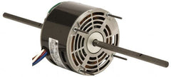 US Motors - 1/3 hp, TEAO Enclosure, Auto Thermal Protection, 1,075 RPM, 208-230 Volt, 60 Hz, Industrial Electric AC/DC Motor - Size 48 Frame, Stud Mount, 3 Speed, Sleeve Bearings, 2.5 Full Load Amps, B Class Insulation, CCW Lead End - Americas Industrial Supply