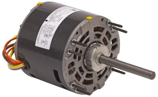 US Motors - 1/5 hp, ODP Enclosure, Auto Thermal Protection, 1,075 RPM, 208-230 Volt, 60 Hz, Industrial Electric AC/DC Motor - Size 48 Frame, Hub/Stud Mount, 1 Speed, Ball Bearings, 2.0 Full Load Amps, A Class Insulation, CW Lead End - Americas Industrial Supply