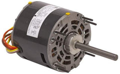 US Motors - 1/5 hp, ODP Enclosure, Auto Thermal Protection, 1,075 RPM, 208-230 Volt, 60 Hz, Industrial Electric AC/DC Motor - Size 48 Frame, Hub/Stud Mount, 1 Speed, Ball Bearings, 2.0 Full Load Amps, A Class Insulation, CW Lead End - Americas Industrial Supply