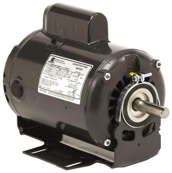 US Motors - 1/4 hp, ODP Enclosure, Auto Thermal Protection, 1,725 RPM, 115 Volt, 60 Hz, Industrial Electric AC/DC Motor - Size 48 Frame, Ring Mount, 1 Speed, Sleeve Bearings, 5.1 Full Load Amps, B Class Insulation, Reversible - Americas Industrial Supply