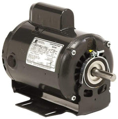 US Motors - 1/4 hp, ODP Enclosure, Auto Thermal Protection, 1,725 RPM, 115 Volt, 60 Hz, Industrial Electric AC/DC Motor - Size 48 Frame, Ring Mount, 1 Speed, Sleeve Bearings, 5.1 Full Load Amps, B Class Insulation, Reversible - Americas Industrial Supply