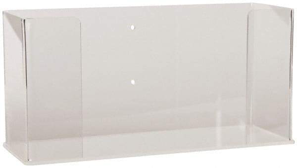 PRO-SAFE - Table and Wall Mount Disposable Glove Dispenser - 10-1/2 Inch Wide x 3-3/4 Inch Deep x 5-1/4 Inch High, Clear - Americas Industrial Supply