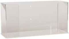 PRO-SAFE - Table and Wall Mount Disposable Glove Dispenser - 10-1/2 Inch Wide x 3-3/4 Inch Deep x 5-1/4 Inch High, Clear - Americas Industrial Supply