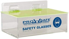 PRO-SAFE - 6 Pair Tray Style Acrylic Safety Glasses Dispenser - 9 Inch Wide x 3-1/4 Inch High x 6 Inch Deep, Table and Wall Mount - Americas Industrial Supply