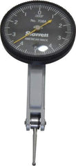 Starrett - 7 Piece, 0" to 0.01" Measuring Range, 1-3/8" Dial Diam, 0-5-0 Dial Reading, Black Dial Test Indicator Kit - 13/16" Contact Point Length, 2mm Ball Diam, 0.0001" Dial Graduation - Americas Industrial Supply