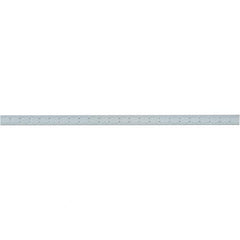 Starrett - 24 Inch Long Blade, 4R Graduation Combination Square Blade - Uncoated, Steel, 1/64, 1/32 1/16 and 1/8 Inch Graduation - Americas Industrial Supply