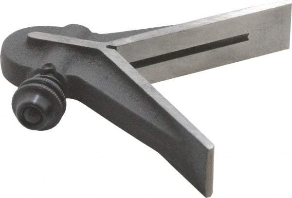 Starrett - 6 Inch Long Blade, Center Head - Black Wrinkle, Coated Cast Iron - Americas Industrial Supply