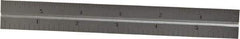 Starrett - 6 Inch Long Blade, 4R Graduation Combination Square Blade - Satin Chrome Finish, Steel, 1/64, 1/32 1/16 and 1/8 Inch Graduation - Americas Industrial Supply