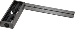 Starrett - 6 Inch Long, 4R Double Square - 1/64, 1/32, 1/16 and 1/8 Inch Graduation, Hardened Steel - Americas Industrial Supply