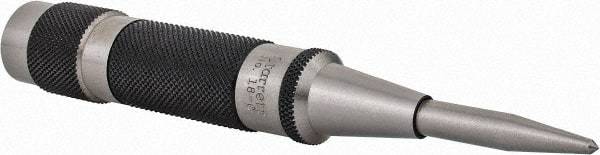 Starrett - 11/16" Automatic Center Punch - 5-1/4" OAL, Steel - Americas Industrial Supply