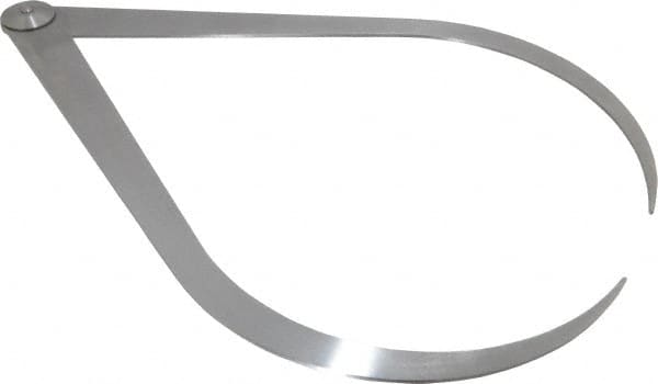 Starrett - 18 Inch Leg, Firm Joint, Steel, Polished, Outside Caliper - 24 Inch Max Measurement, 600mm Max Measurement, Flat Leg - Americas Industrial Supply