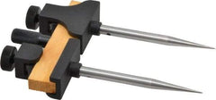 Starrett - 3 Inch Leg, Die Cast, Black Wrinkle Finish, Trammels - Includes (2) Heads, (2) Points, Pencil Socket - Americas Industrial Supply