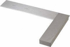 Starrett - 6" Blade Length, 4-5/16" Base Length Steel Square - 0.0002" Accuracy - Americas Industrial Supply