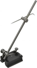 Starrett - 1 Spindle, 7 Inch Spindle Length, Surface Gage - 2 Inch Long x 1-1/2 Inch Wide Base, Hardened Steel - Americas Industrial Supply