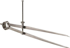 Starrett - 12 Inch Leg, Spring Joint, Forged Steel, Divider - 12 Inch Max Measurement, 300mm Max Measurement, Round Leg - Americas Industrial Supply