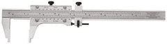 Starrett - 0 to 48" Steel Vernier Caliper - 0.0010" Graduation, 3" Jaw Depth, 0.0005" Accuracy - Americas Industrial Supply
