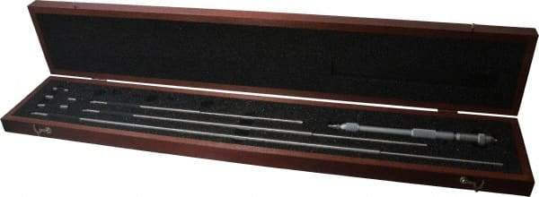 Starrett - 8 to 32", Satin Chrome Coated, Mechanical Inside Micrometer Set - 0.001" Graduation, Friction Thimble - Americas Industrial Supply