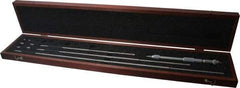 Starrett - 8 to 32", Satin Chrome Coated, Mechanical Inside Micrometer Set - 0.001" Graduation, Friction Thimble - Americas Industrial Supply