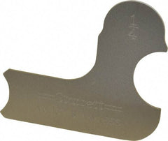 Starrett - 1/4 Inch Radius Gage - Satin Chrome Finish, Stainless Steel - Americas Industrial Supply