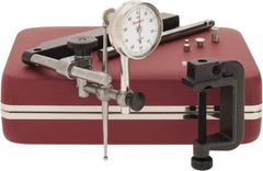 Starrett - 10 Piece, 0" to 0.2" Measuring Range, 1-7/16" Dial Diam, 0-100 Dial Reading, White Dial Test Indicator Kit - 0.001" Dial Graduation - Americas Industrial Supply