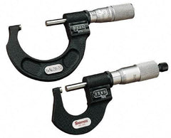 Starrett - 6 to 7" Range, 0.0001" Graduation, Mechanical Outside Micrometer - Ratchet Stop Thimble, Accurate to 0.00015", Digital Counter - Americas Industrial Supply
