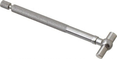 Starrett - 1/2 to 3/4 Inch, 2-3/8 Inch Overall Length, Telescoping Gage - 2-3/8 Inch Long Handle, Chrome Plated - Americas Industrial Supply