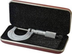 Starrett - 0 to 1" Range, 0.0001" Graduation, Mechanical Outside Micrometer - Ratchet Stop Thimble - Americas Industrial Supply