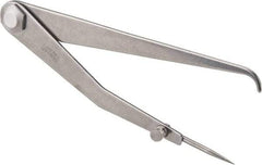 Starrett - 6 Inch Leg, Firm Joint, Steel, Polished, Hermaphrodite Caliper - 8 Inch Max Measurement, 200mm Max Measurement, Round Leg - Americas Industrial Supply
