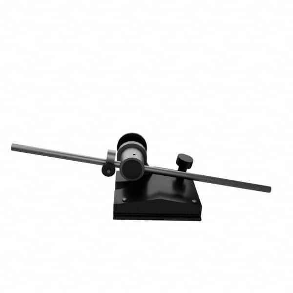 Starrett - 1 Spindle, 9 Inch Spindle Length, Surface Gage - 2-9/16 Inch Long x 2-3/8 Inch Wide Base, Hardened Steel - Americas Industrial Supply