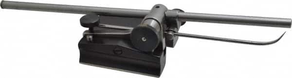 Starrett - 2 Spindle, 12 and 18 Inch Spindle Length, Surface Gage - 3-1/2 Inch Long x 3-3/16 Inch Wide Base, Hardened Steel - Americas Industrial Supply