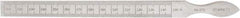 Starrett - 0.01 to 0.15 Inch Measurement, 1 Leaf Taper Gage - 6-1/4 Inch Long, Tool Steel, 0.001 Inch Graduation - Americas Industrial Supply
