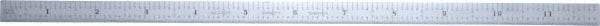 Starrett - 12" Long, 1/100, 1/64, 1/32, 1/10" Graduation, Flexible Steel Rule - 5R Graduation Style, 1/2" Wide, Silver, Satin Chrome Finish - Americas Industrial Supply