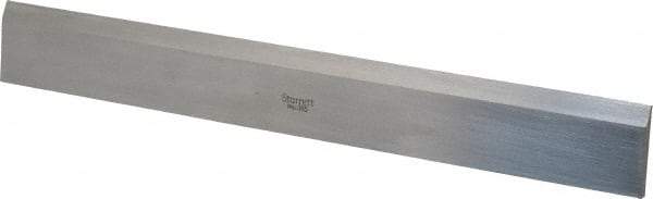 Starrett - 12 Inch Long x 1-13/32 Inch Wide x 11/64 Inch Thick, Beveled Edge Straightedge - 0.0004 Inch Edge Flatness, Steel, 0.0004 Inch Parallelism, 1 Beveled Edge - Americas Industrial Supply