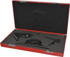 Starrett - 4 Piece, 12" Combination Square Set - 1/16, 1/32, 1/64 & 1/8" (4R) Graduation, Steel Blade, Cast Iron Center, Protractor & Square Head - Americas Industrial Supply